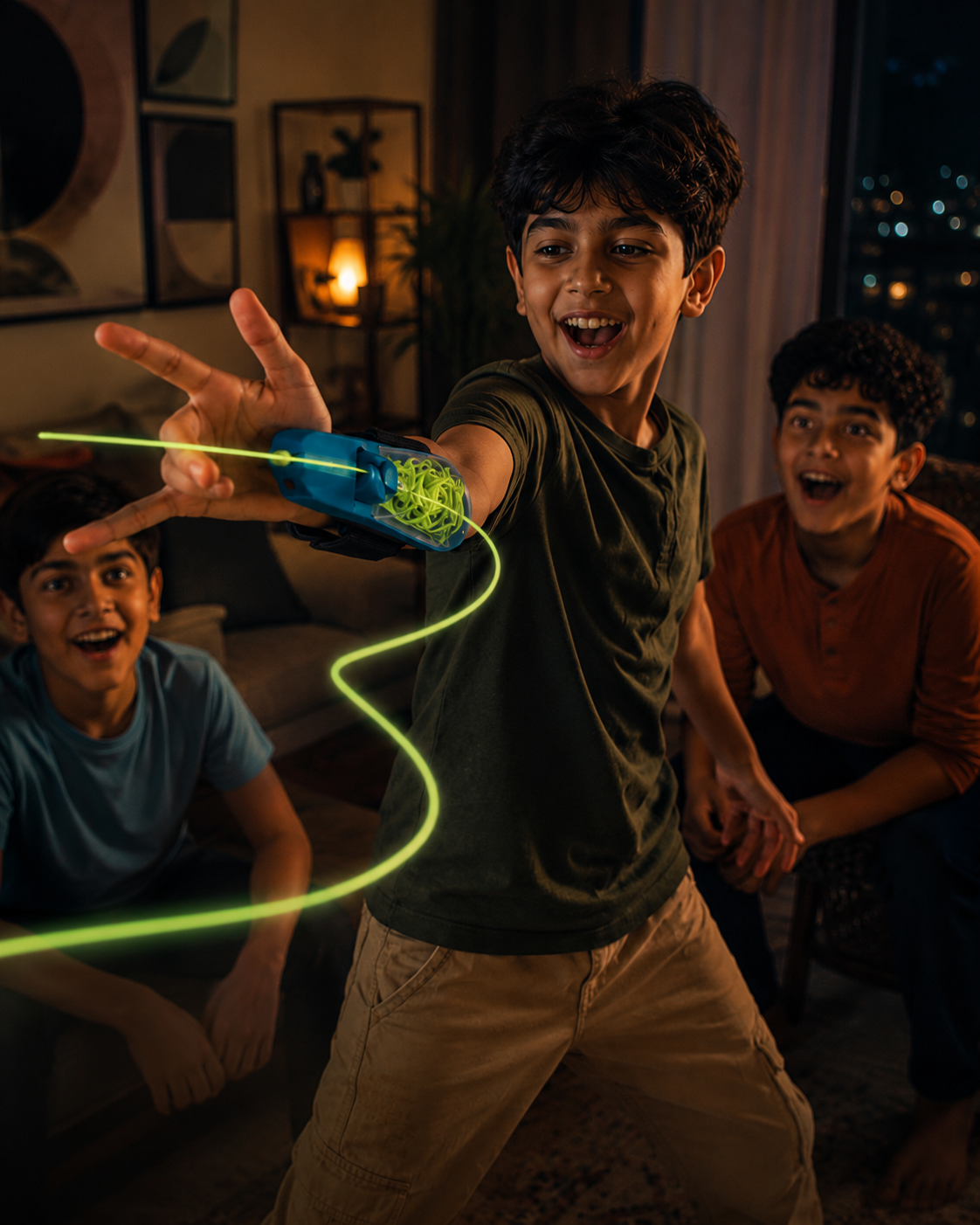 Glow String Launcher Toy – Funlume Rechargeable Web Shooter